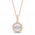 Unstoppable Love Diamond Necklace 1/4 ct tw 10K Rose Gold 19"