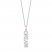 Hallmark Diamonds Dream Necklace 1/6 ct tw Sterling Silver/10K Rose Gold 18"