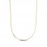 Square Box Chain Necklace 14K Yellow Gold 18"