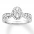 Diamond Engagement Ring 5/8 ct tw Round-cut 14K White Gold