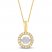 Unstoppable Love Diamond Necklace 1/2 ct tw 10K Yellow Gold 19"