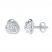 Love Knot Earrings Diamond Accents Sterling Silver