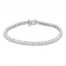 Diamond Fashion Bracelet 1/2 ct tw Round-cut Sterling Silver 7"