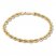 Rope Chain Bracelet 14K Yellow Gold 8" Length