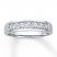 Men's Wedding Band 1/4 ct tw Diamonds 10K White Gold