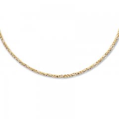 Figaro Choker Necklace 14K Yellow Gold