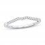 Diamond Wedding Band 1/15 ct tw Round-cut 14K White Gold