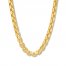 Men's Box Chain Necklace 10K Yellow Gold 24" Length