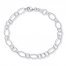 Oval Link Anklet Sterling Silver 10" Length