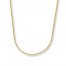 Wheat Chain Necklace 14K Yellow Gold 16" Length