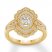 Diamond Ring 3/8 ct tw Oval/Round 10K Yellow Gold