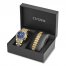 Citizen Crystal Men's Stainless Steel Watch & Bracelet Boxed Set CA0752-66L