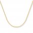 Cable Chain Necklace 14K Yellow Gold 18" Length