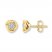 Diamond Earrings 1/15 ct tw Round-cut 10K Yellow Gold