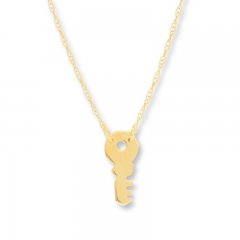 Key Necklace 14K Yellow Gold