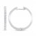 Diamond Hoop Earrings 1/2 ct tw 10K White Gold