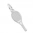 Tennis Racquet Charm Sterling Silver