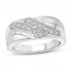 Men's Diamond Wedding Band 5/8 ct tw 10K White Gold