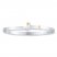 Bangle Bracelet Sterling Silver/14K Gold