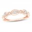 Diamond Anniversary Ring 1/10 ct tw Round-cut 10K Rose Gold