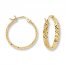 Hoop Earrings 14K Yellow Gold 20mm