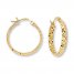 Hoop Earrings 14K Yellow Gold 20mm