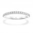 Tolkowsky Wedding Band 1/3 Carat tw Diamonds 14K White Gold