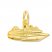 Cruise Ship Charm 14K Yellow Gold