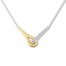 Love + Be Loved Diamond Necklace Sterling Silver/10K Gold