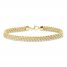 Italian Multi Strand Rope Bracelet 14K Yellow Gold 7.5"