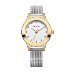 BERING Women's 11125-010 Classic Two-tone Stainless Mesh Strap Watch