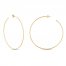 Large Hoop Earrings 14K Yellow Gold 60mm