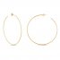 Large Hoop Earrings 14K Yellow Gold 60mm