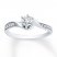 Diamond Promise Ring 1/6 ct tw Round-cut Sterling Silver