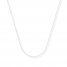 Bead Chain Necklace 14K White Gold 20" Length