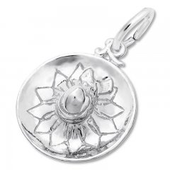 Sombrero Charm Sterling Silver