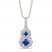 Le Vian Sapphire Necklace 1/6 ct tw Diamonds 14K Vanilla Gold 18"