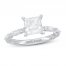 Neil Lane Premiere Diamond Engagement Ring 1-7/8 ct tw Princess/Baguette/Round 14K White Gold