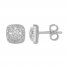 Diamond Stud Earrings 1/2 ct tw Round-cut 14K White Gold