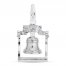 Liberty Bell Charm Sterling Silver