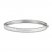 White Lab-Created Sapphire Reversible Bangle Sterling Silver