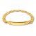 Men's ID Link Bracelet 14K Yellow Gold 8.5" Length