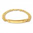 Men's ID Link Bracelet 14K Yellow Gold 8.5" Length