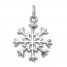 Snowflake Charm 14K White Gold