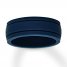 Blue Silicone Men's Wedding Band