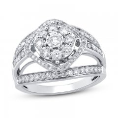 Diamond Ring 1 ct tw 10K White Gold