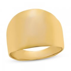 Wide Dome Ring 14K Yellow Gold