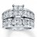 Previously Owned Diamond Bridal Set 3 cttw Princess-cut/Round 14K White Gold