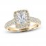 THE LEO Diamond Engagement Ring 1 ct tw Emerald/Round 14K Yellow Gold