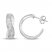 Diamond Hoop Earrings 1/4 ct tw Sterling Silver